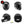 Charger l&#39;image dans la galerie, B-107x20 OBLIK blanc - kit sticker de 4 autocollants retro réfléchissants casque moto 3M homologués (vue jour B)
