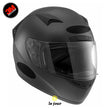 Charger l'image dans la galerie, B-OVAL noir - kit sticker de 4 autocollants retro réfléchissants casque moto 3M homologués (vue jour A)