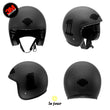 Charger l'image dans la galerie, G-biker1xxl noir - kit sticker de 4 autocollants retro réfléchissants biker harley davidson casque moto 3M homologués (vue jour B)