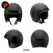 Charger l'image dans la galerie, G-biker2small noir - kit sticker de 4 autocollants retro réfléchissants biker harley davidson casque moto 3M homologués (vue jour B)