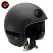 Charger l'image dans la galerie, G-eightball noir - kit sticker de 4 autocollants retro réfléchissants boule billard numéro 8 casque moto 3M homologués (vue jour A)