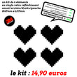 Charger l'image dans la galerie, G-HEART 8bit noir