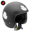 Charger l'image dans la galerie, G-KHAMSA blanc - kit sticker de 4 autocollants retro réfléchissants main fatma fatima porte bonheur casque moto 3M homologués (vue jour A)