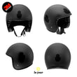 Charger l'image dans la galerie, G-KHAMSA noir - kit sticker de 4 autocollants retro réfléchissants main fatma fatima porte bonheur casque moto 3M homologués (vue jour B)