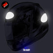 Charger l'image dans la galerie, S-ARAI 3 logos sur mesure - kit sticker de 4 autocollants retro réfléchissants casque moto 3M homologués (vue nuit A)