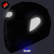 Charger l'image dans la galerie, S-SHOEI NEOTEC logo - kit sticker de 4 autocollants retro réfléchissants casque moto 3M homologués (vue nuit A)