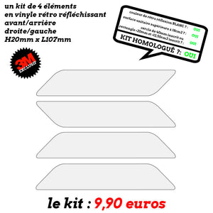 WWRFHLM240 Casque réfléchissant Stripe Décalcomanie / Autocollants Options  de couleur disponibles Durable contre leau M. Sticker Douanes -  France