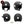 Charger l&#39;image dans la galerie, B-KROSS blanc - kit sticker de 4 autocollants retro réfléchissants casque moto 3M homologués (vue jour B)
