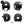 Charger l&#39;image dans la galerie, G-biker1small blanc -  kit sticker de 4 autocollants retro réfléchissants biker harley davidson casque moto 3M homologués (vue jour B)
