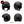 Charger l&#39;image dans la galerie, G-biker1xxl noir - kit sticker de 4 autocollants retro réfléchissants biker harley davidson casque moto 3M homologués (vue jour B)
