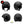 Charger l&#39;image dans la galerie, G-biker2xxl noir - kit sticker de 4 autocollants retro réfléchissants biker harley davidson casque moto 3M homologués (vue jour B)
