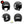 Charger l&#39;image dans la galerie, G-biker2xxl blanc - kit sticker de 4 autocollants retro réfléchissants biker harley davidson casque moto 3M homologués (vue jour B)
