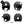 Charger l&#39;image dans la galerie, G-drop blanc - kit sticker de 4 autocollants retro réfléchissants goutte d&#39;eau casque moto 3M homologués (vue jour B)
