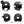 Charger l&#39;image dans la galerie, G-heart1 blanc - kit sticker de 4 autocollants retro réfléchissants cœur casque moto 3M homologués (vue jour B)
