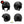 Charger l&#39;image dans la galerie, G-skullpunish1 noir - kit sticker de 4 autocollants retro réfléchissants crane tete de mort punisher biker harley davidson casque moto 3M homologués (vue jour B)
