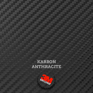 plak feuille A4 A5 vinyle 3M imitation carbone anthracite covering auto moto