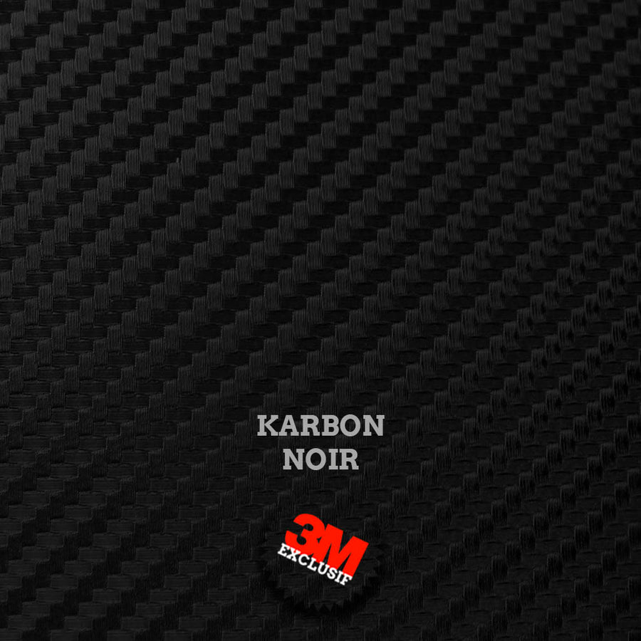 plak feuille A4 A5 vinyle 3M imitation carbone noir covering auto moto