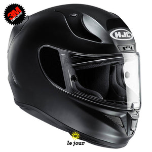 S-HJC rpha 11 noir - kit sticker de 4 autocollants retro réfléchissants casque moto 3M homologués (vue jour A)