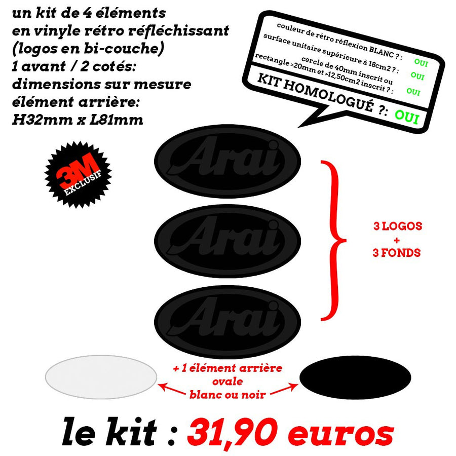 S-ARAI 3 LOGOS sur mesure