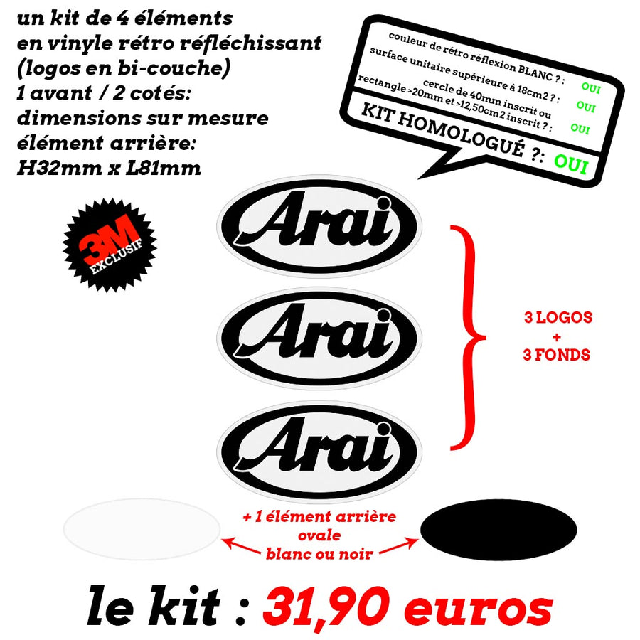 S-ARAI 3 LOGOS sur mesure