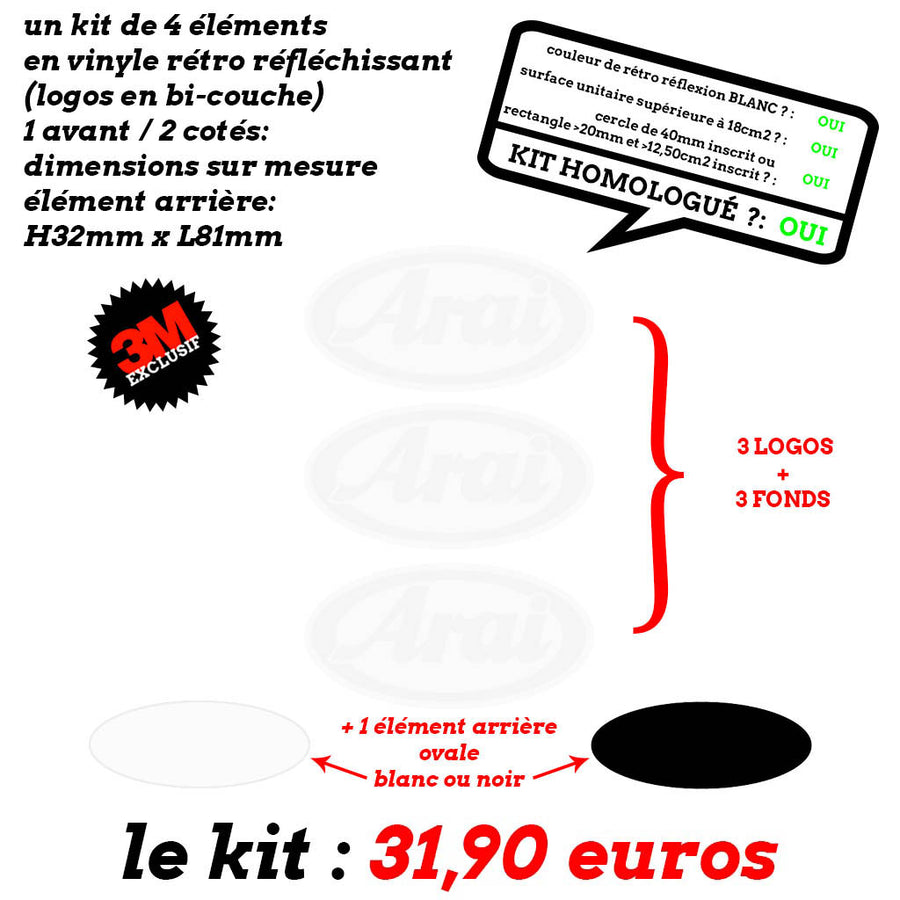 S-ARAI 3 LOGOS sur mesure