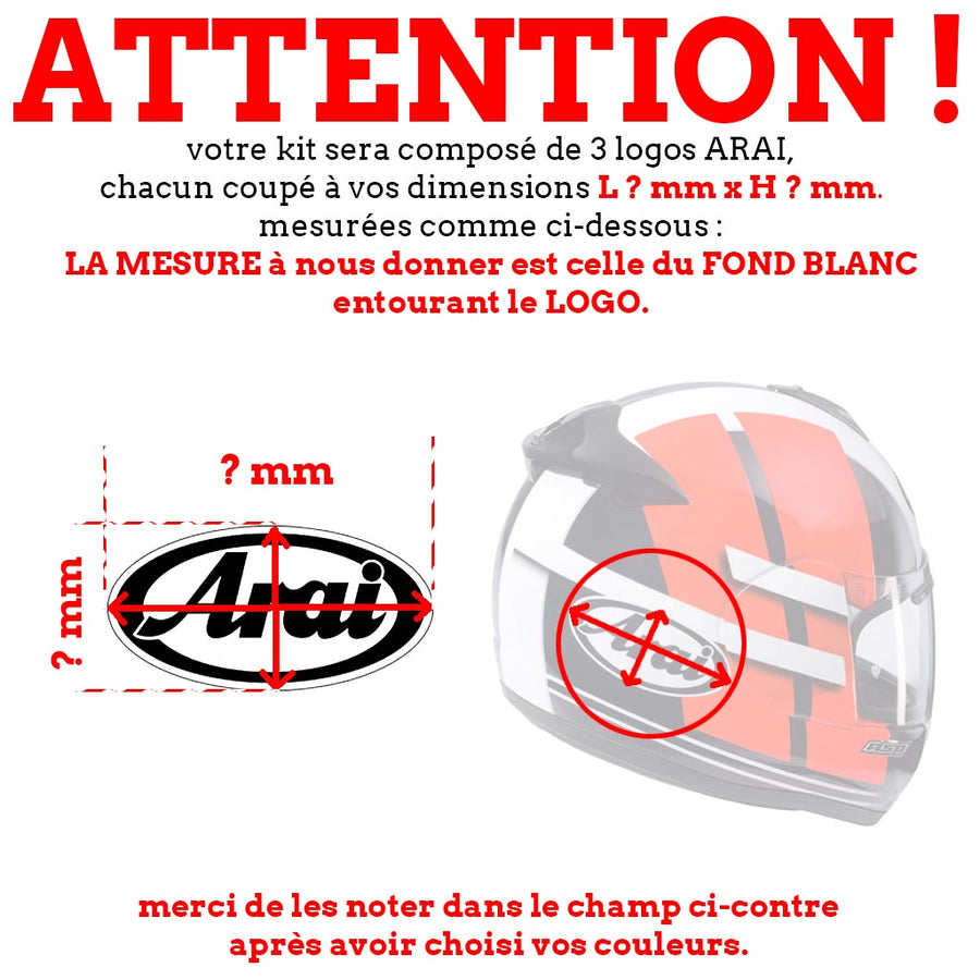 S-ARAI 3 LOGOS sur mesure