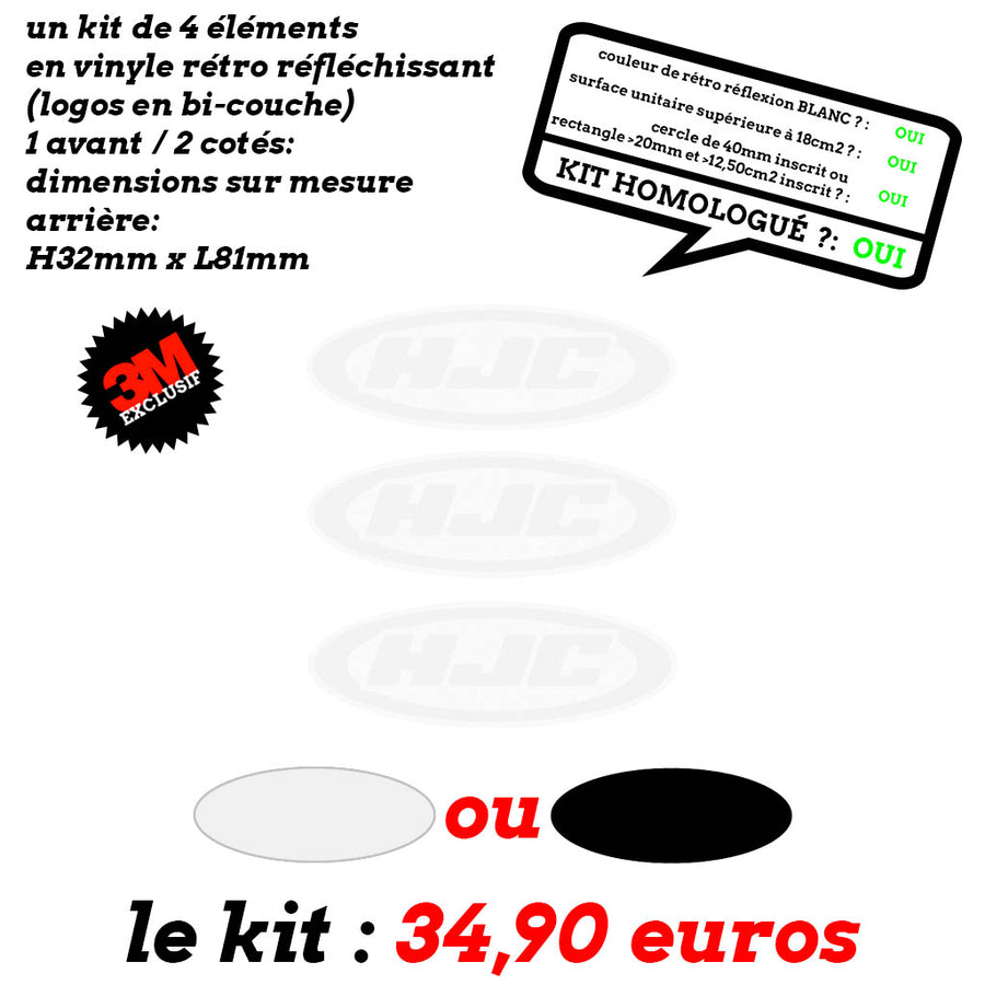 S-HJC 3 LOGOS sur mesure