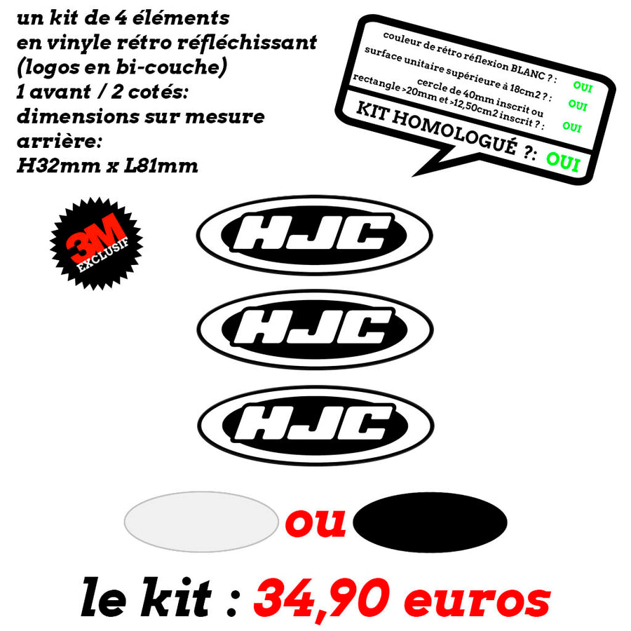 S-HJC 3 LOGOS sur mesure