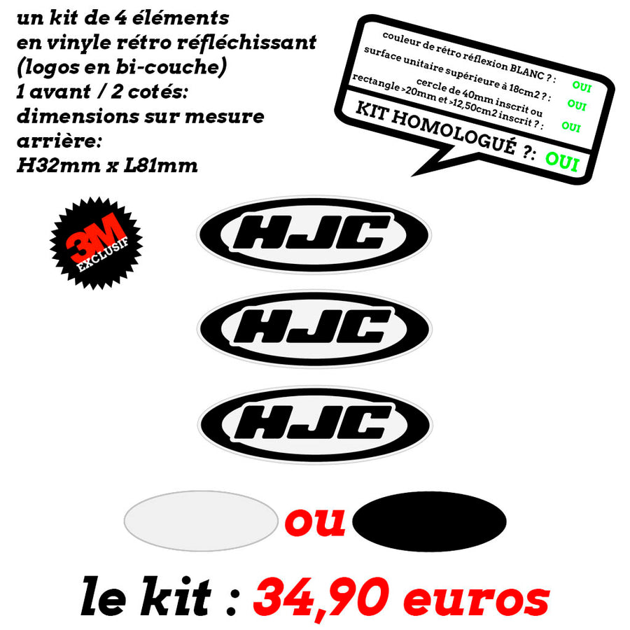 S-HJC 3 LOGOS sur mesure
