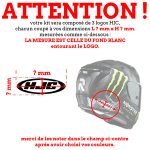 S-HJC 3 LOGOS sur mesure