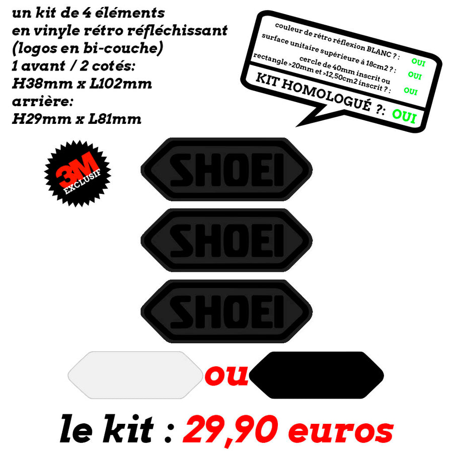 S-SHOEI 3 LOGOS standard