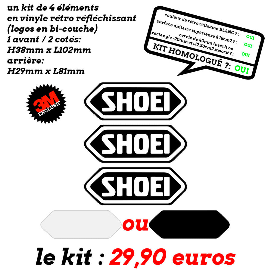 S-SHOEI 3 LOGOS standard