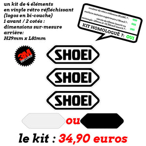 S-SHOEI 3 LOGOS sur mesure