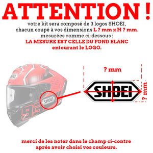 S-SHOEI 3 LOGOS sur mesure